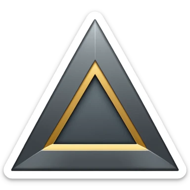 Upside down V sticker