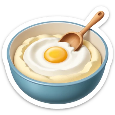 baking ingredients before preparation sticker