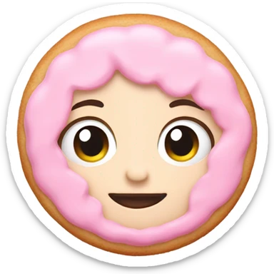 Babypink cookie sticker