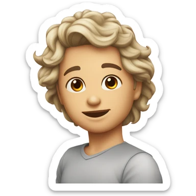 Quelqu’un qui fait un bisous a quelqu’un  sticker