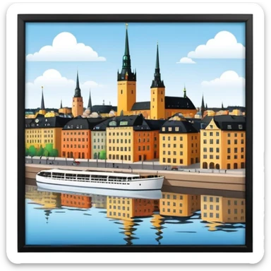 Stockholm style sticker