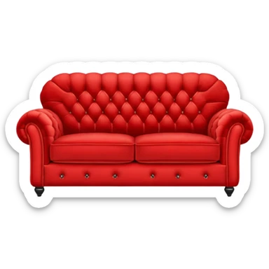 Red sofa sticker