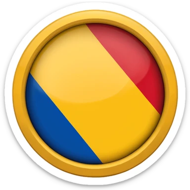 Bandera de colombia circular sticker