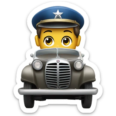 Wonder Woman’s Invisible 1943 WW2 Mercedes German Staff Officer’s 4-door Car Repurposed for U.S. Mail delivery  sticker