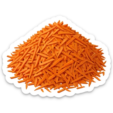 carrot grated sticker