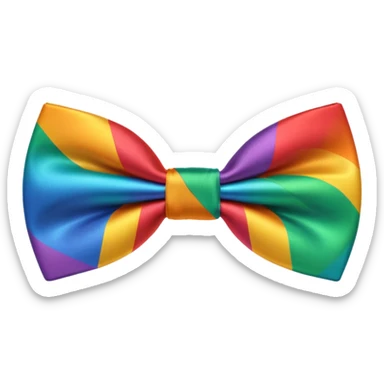 Rainbow bowtie sticker