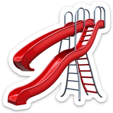 Short playground slide sticker