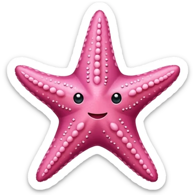 stea de mare roz emoji sticker