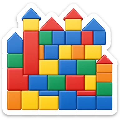 Toy Block Homes sticker