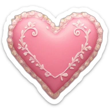decorated heart sticker