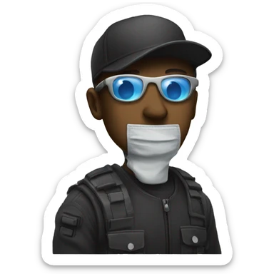 profile picture border with the theme of cyberpun sticker