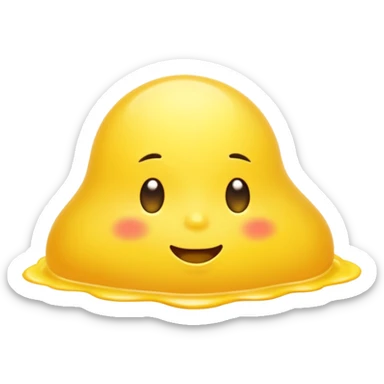 Sunbathing blob sticker