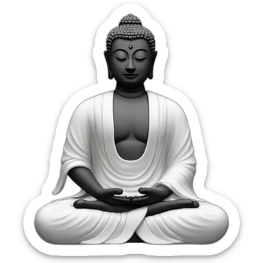 Buddha meditating sticker