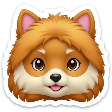 Faça um Lulu da Pomerânia colorido sticker
