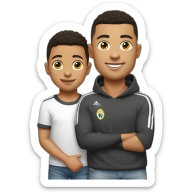 Ronaldo JR sur les épaules de son père sticker