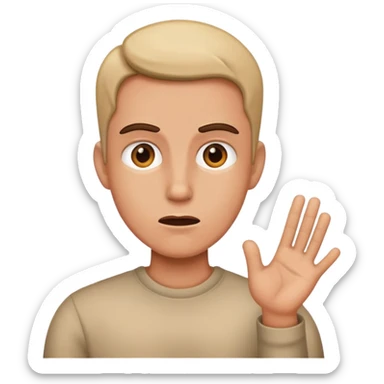 Debating person sticker