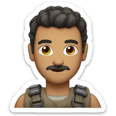 hombre fuerte sticker