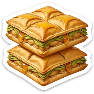 baklava 1 peice  sticker