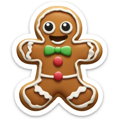 Gingerbread cookie sticker