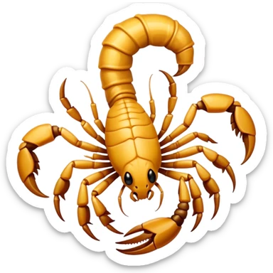 cute scorpion with bow on its head  sticker