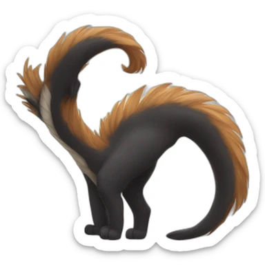 a tail giant sticker