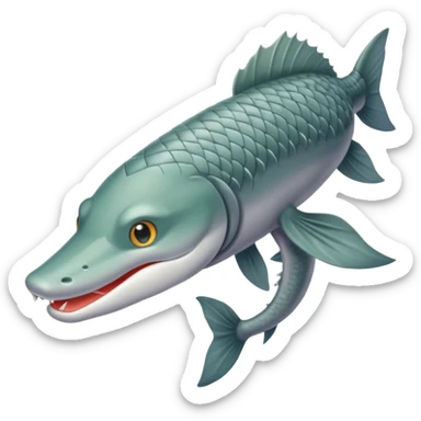 Gray and marsh color magical gar in Rurumania sticker