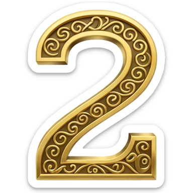 number 20 symbol sticker