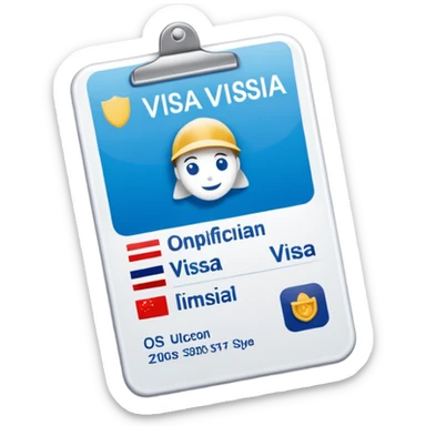 visa de turista sticker