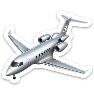 Private jet taking off with initials "BR"  on the tail sticker