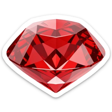 Red diamond with "RED" written on its front sticker