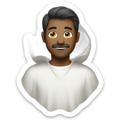 my husband as a ghost sticker