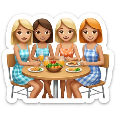 Lonch de hermanas sticker