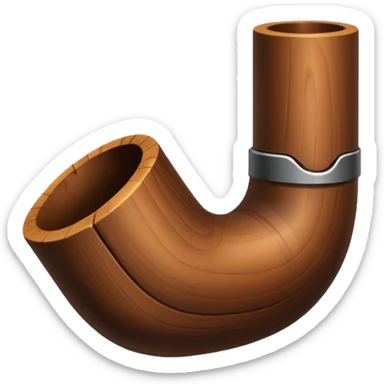 pipe en bois sticker