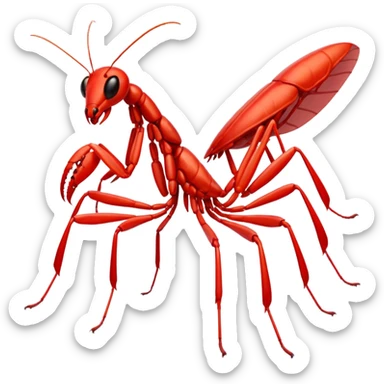 red mantis sticker