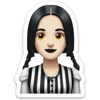 Wednesday Addams Beetlejuice sticker