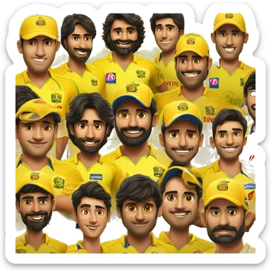Chennai super kings ipl team sticker