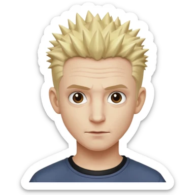 spike from buffy the vampire slayer, realistic,spi sticker