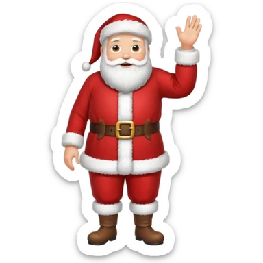 full body of santa claus sticker
