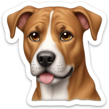Dog American staff sticker