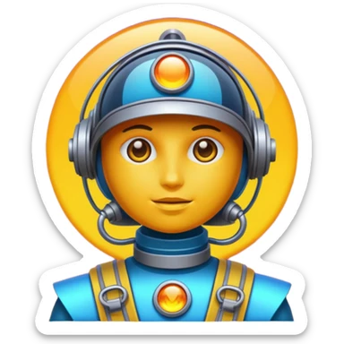 solarpunk - surreal big art sticker