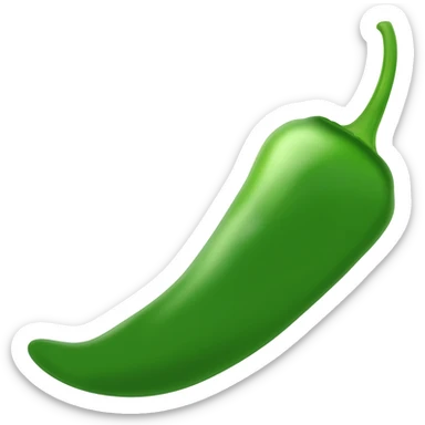 Green chilli sticker