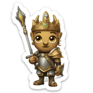 Debil ruler of gell sticker