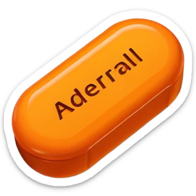 Round orange 30mg adderall with line shodow down center sticker