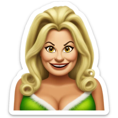 Jennifer coolidge as grinch sticker