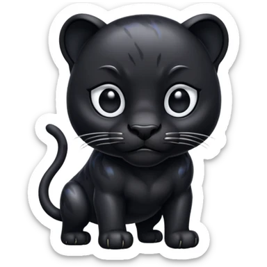 pantera negra sticker