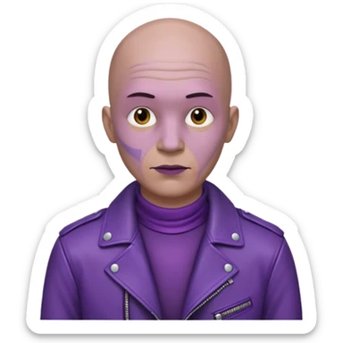 purple man sticker