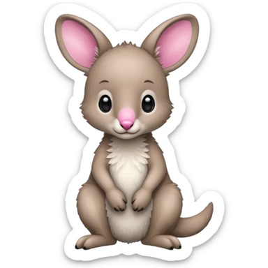 baby kangaroo sticker