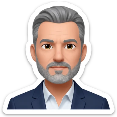 middle aged confident man sticker