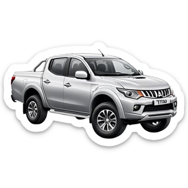 Mitsubishi Triton - Mitsubishi (Model Year: 2023) (Iconic colour: Silver) sticker