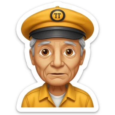  taxi driver old sticker